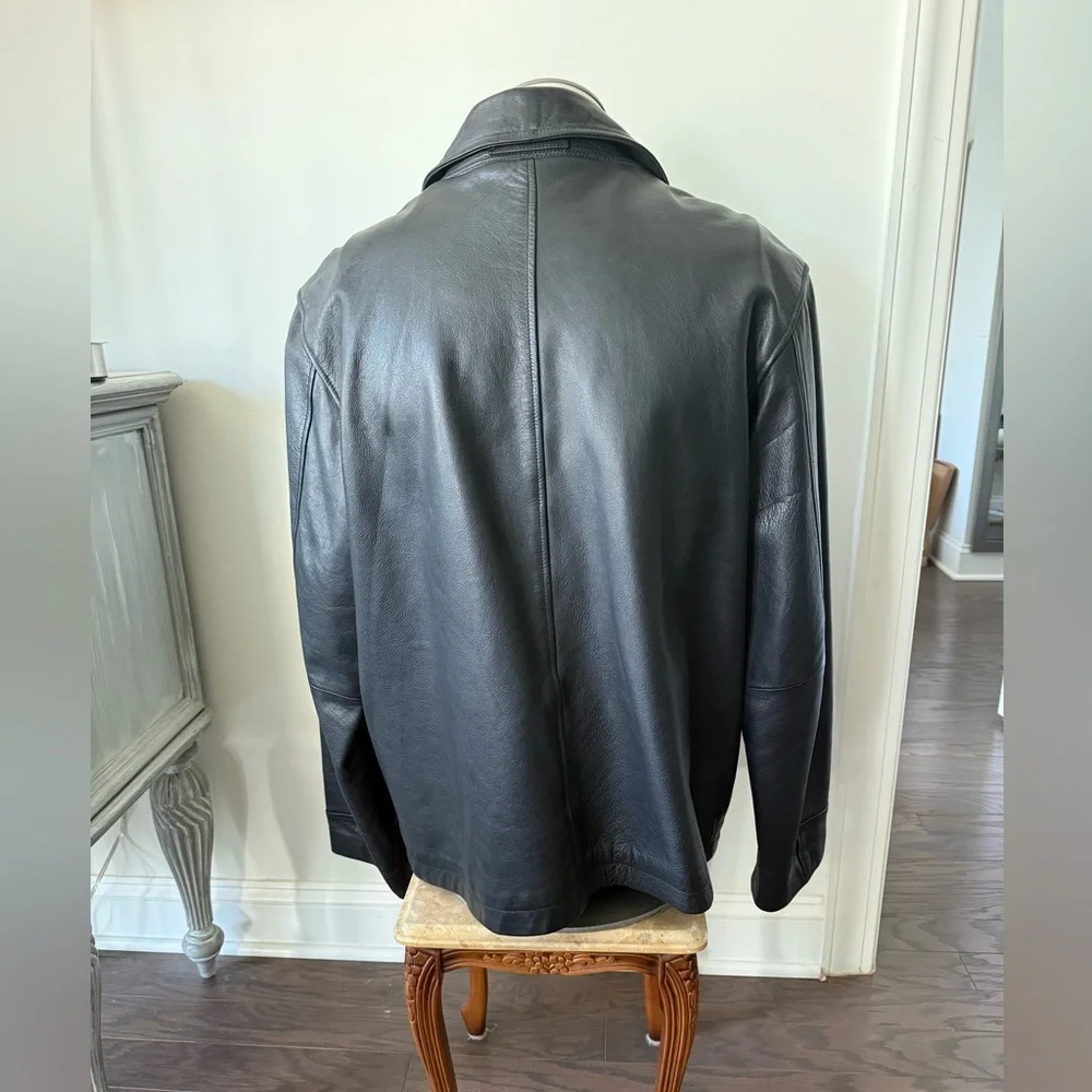 VTG! BANANA REPUBLIC Leather Jacket Size XL